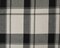 Black-White-Gray Melton Poly-Wool Single Sided Brushed Plaid Woven Fabric By the Yard